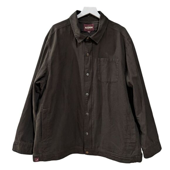 NWT ALESBURY Cotton Canvas Arlo Work Jacket Olive Size XXL - Picture 1 of 12